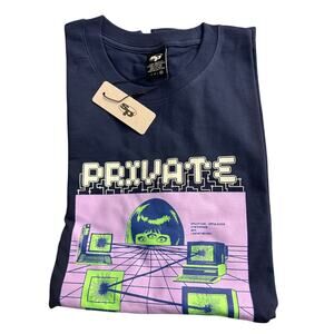Seoul Projects SP Clothing Private Network Black and Purple T-Shirt